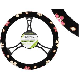 Virágmintás Kormányvédő - M méret - 37-39cm 136619043 - Autós kormányhuzat