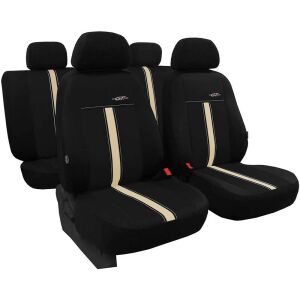 GTR Fekete-bézs univerzális autós üléshuzat szett - 5 részes - Nonbrand Autó üléshuzat
