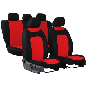 Caro 5 részes univerzális autós üléshuzat szett, piros és fekete - Nonbrand Autó üléshuzat