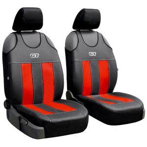 Univerzális GT Piros-Fekete Ökobőr Autó Üléshuzatok - Nonbrand Autó üléshuzat