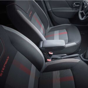 Suzuki Jimny Armster könyöklő beszerelve az autóba, kényelmet és tárolást biztosítva - Autós könyöklő