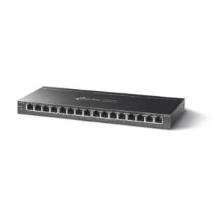 TP-Link 16-портов Gigabit PoE+ Switch TL-SG116P, 1000Mbps мрежов превключвател с 16 порта, PoE+ поддръжка - TP-Link Превключвател