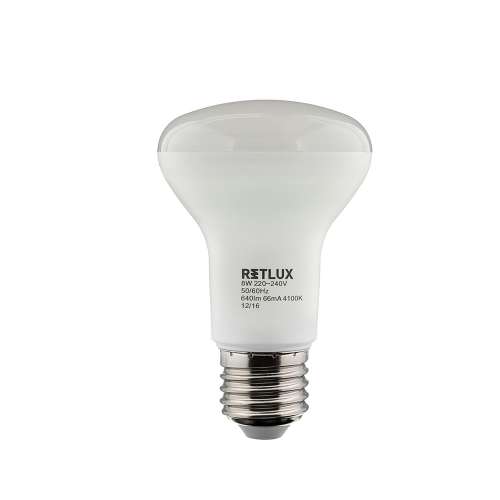 Retlux RLL 282 R63 E27 Spot 8W CW LED izzó (hideg fehér 4100K) 31651885
