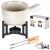 Set fondue Excellent Houseware, portelan, 17.6x11.9x7.5 cm, alb/negru 60891573