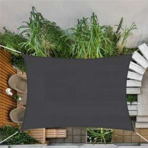 Springos szögletes Napvitorla táskával 2x3m 160g/m2 #grafit 60945219 Kerti bútorok