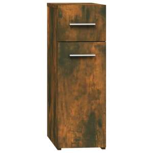 vidaXL assembled wooden medicine cabinet in smoky oak color, 20 x 45.5 x 60 cm - Dresser
