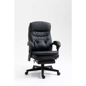 Vinsetto irodai szék, masszázs funkció, állítható magasságú/támla, ökológiai bőr, 64x69x107-115 cm, fekete