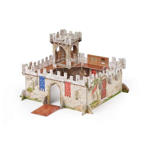 Papo 60007 Prinz Philipps Schloss, eine Kartonburg für fantasievolles Spiel