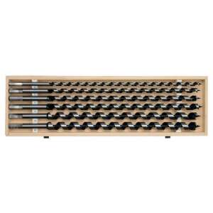 Set de burghie pentru lemn YATO, 6 piese, în cutie de lemn - Burghie