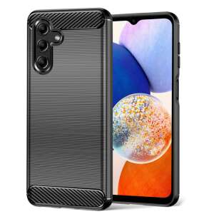 Samsung Galaxy A14 4G / A14 5G black carbon fiber phone case, Forcell Carbon - Phone Case