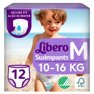 Libero Plavecké nohavičky Plavecké plienky 10-16kg M Midi 12ks