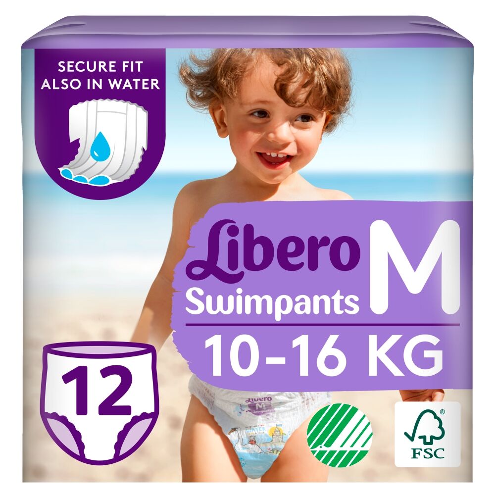 E-shop Libero Plavecké nohavičky Plavecké plienky 10-16kg M Midi 12ks