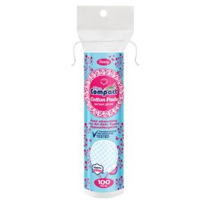 100 pcs, Ultra Compact, Round Makeup Remover Pads for All Skin Types 135077355 - Cotton Swab, Cotton Pad