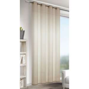 White sheer curtain with eyelets, Struktur Alex, 140cm wide, 245cm high - Curtain