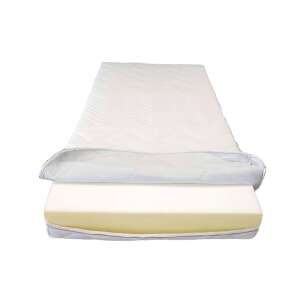 Somnart Husa de saltea 180x200x18, matlasata, lavabila, detasabila, cu fermoar pe 4 laturi, protectie pentru saltea, husa de saltea - Lenjerie de pat