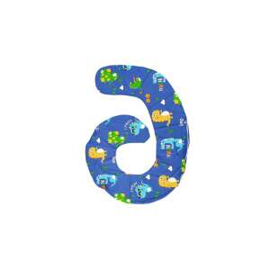 Mommy pillow cover with dinosaur print, blue background, for pregnancy and breastfeeding support - Babies & Toddler