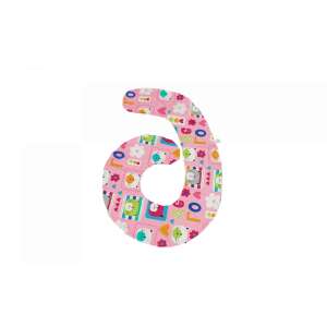 Pink Pregnancy Pillow Cover with Cat and Heart Design - Babies & Toddler