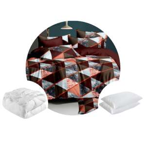 Ágynemű szett paplannal és párnákkal, BS006 nyomott mikroszálas ágynemű szett paplannal és párnákkal - Ágynemű - ifjúsági és felnőtt