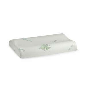 Somnart aloe vera memory Ergonomica pillow, ergonomic design for neck and head support, memory foam filling, aloe vera treated cover - Pillow
