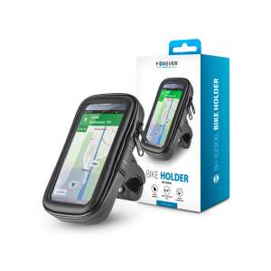 Forever BH-100XXL uchwyt na telefon do roweru, wodoodporny uchwyt na telefon do rowerów, do smartfonów o maksymalnej wielkości 6,5 cala, czarny - Uchwyt na telefon na rower i motocykl