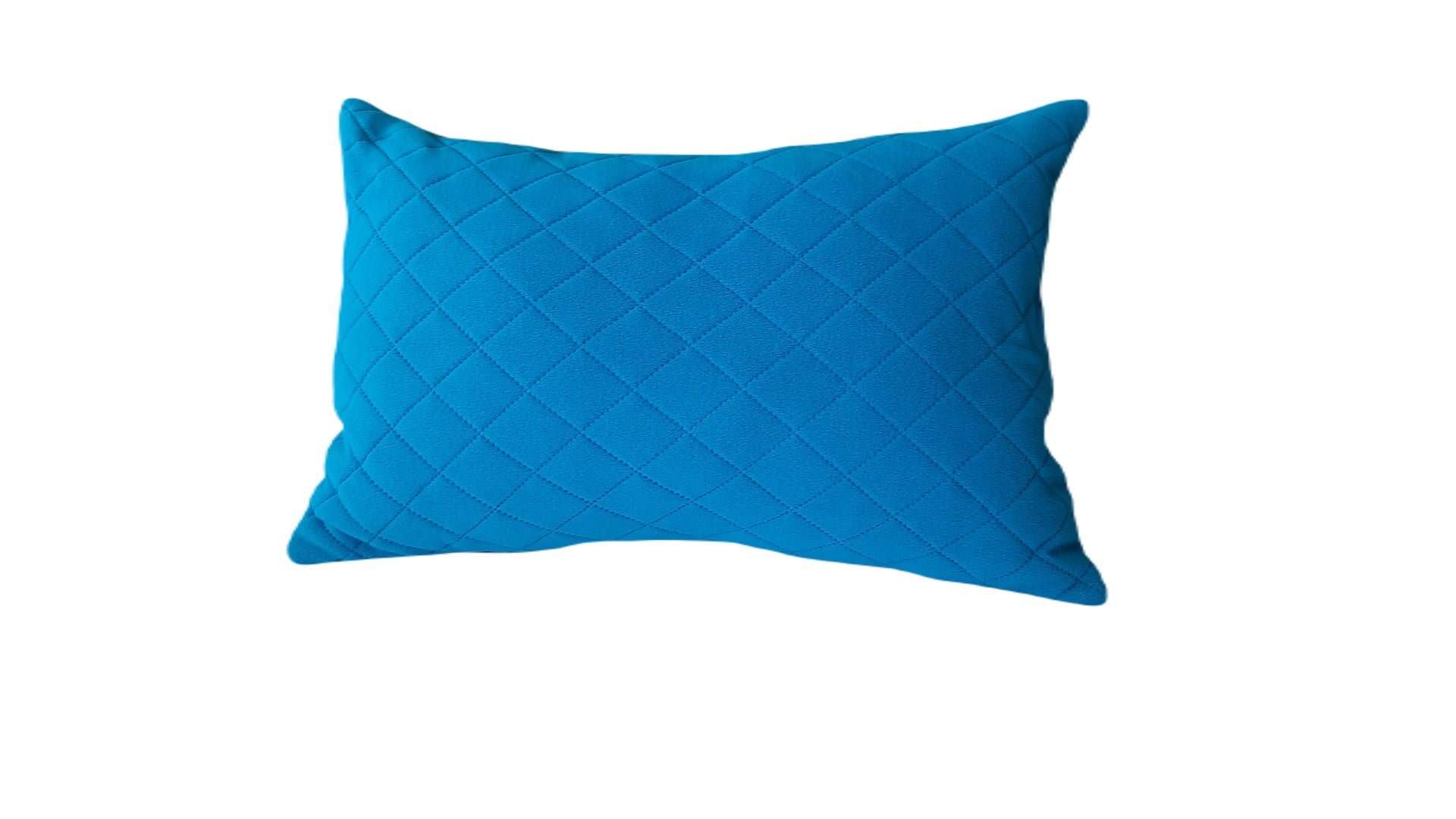 50x70 Soft and Fluffy PolarTech Microfleece Quilted Pillow, Cocolino Type, Navy Color, Somnart, Hollowed