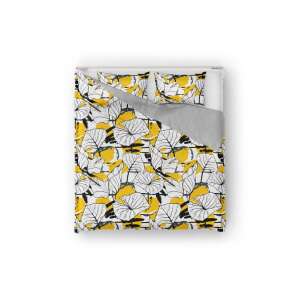 Somnart Art Deco 3D 03 duvet cover, yellow and white leaf pattern, 180x200 cm - Duvet