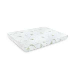 Saltea cu spumă poliuretanică Somnart FermiMax Aloe Vera 180x200, înălțime 15 cm, anatomică, husă lavabilă și detașabilă cu fermoar, fermitate ridicată 61071466 - Saltele speciale