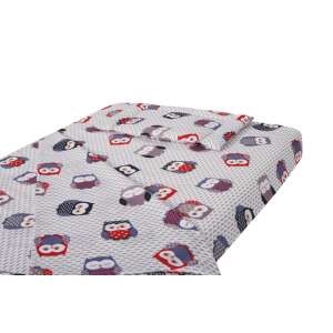 SomnART baby bedding set with owls, fitted sheet, blanket and pillow, 60x120 cm mattress - Bedding - Baby