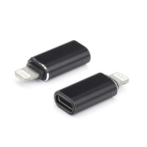 Adaptor iPhone Lightning tip C negru