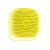 Yellow silicone pet brush, bristle detail, top view