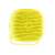 Yellow silicone dog and cat bath brush with built-in shampoo dispenser, side view