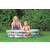Adult and child in Bestway Mickey Mouse inflatable pool