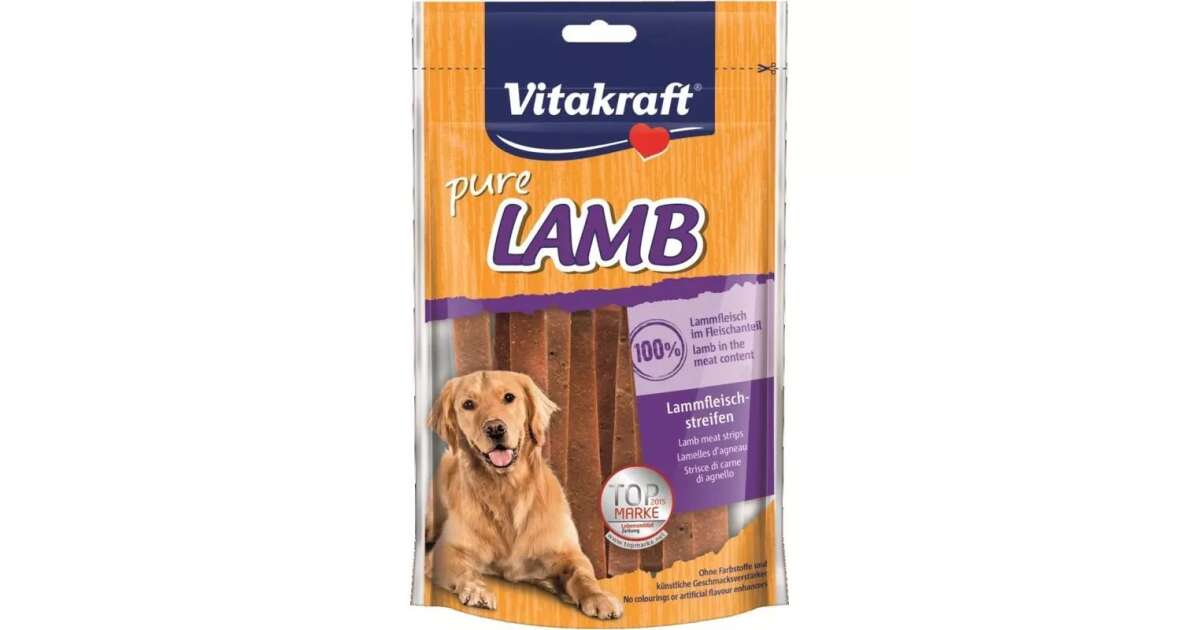 Vitakraft Lamb Strips Kutya Jutalomfalat B r nyh s Szeletek 80g