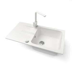 NERO Malta gránit mosogató csapteleppel, ferde nézet - Víz, Gáz & Fűtésszerelés