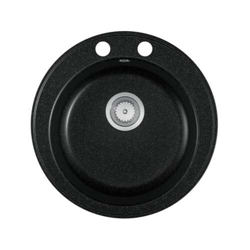 EOS Valero fekete gránit mosogató, felülnézet