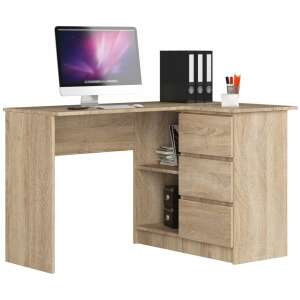 Sarok íróasztal - Akord Furniture - 124 cm - sonoma tölgy 61065080 Íróasztalok