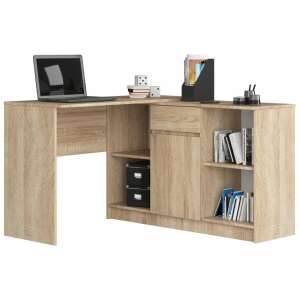 Akord Furniture Sarok íróasztal + komód, 120 cm, sonoma tölgy 61065099 Íróasztalok