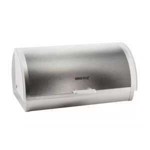 Kinghoff Brotbox aus Edelstahl mit transparentem Deckel - Brotkästen