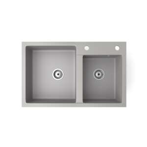 Nero Palazzo gránit mosogató, szürke színben - Építkezés & Felújítás