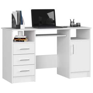 Íróasztal - Akord Furniture - 124 cm - fehér 61261160 