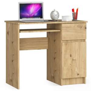 Íróasztal - Akord Furniture - 90 cm - arany tölgy 61261173 Íróasztalok