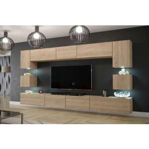 Venezia NEXT AN-1 Nappali Szekrény - 240x207 cm, Sonoma Tölgy