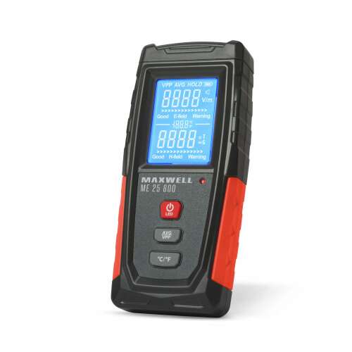 Maxwell ME 25 800 elektromágneses sugárzásmérő, ferde nézet - Vezetékkereső és falszkenner