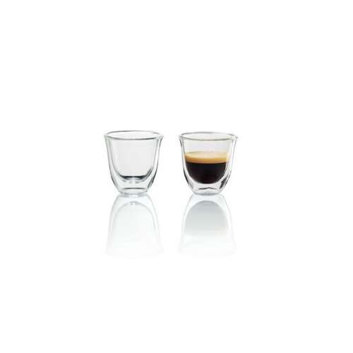 Delonghi DLSC310 Espressotasse, 60 ml, transparent, 2 Stück