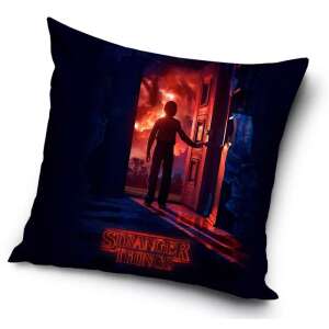 Stranger Things pillowcase, black, 40x40 cm, 100% polyester, featuring a scene from the show - Pillowcase