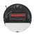 Roborock S8 robot vacuum cleaner, black, bottom view, showing brush and wheels