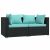 vidaXL Polyrattan Kerti Ülőgarnitúra - 3 részes - Barna 173889644