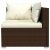 vidaXL Polyrattan Kerti Ülőgarnitúra - 3 részes - Barna 173889644