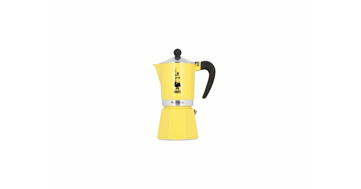 Bialetti Rainbow person coffee maker yellow (4982)