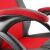 Close-up of White Shark King's Throne gaming chair armrest
